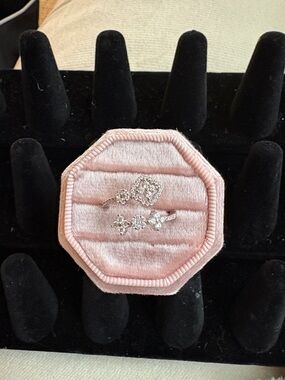 Delicate CZ  Floral Ring